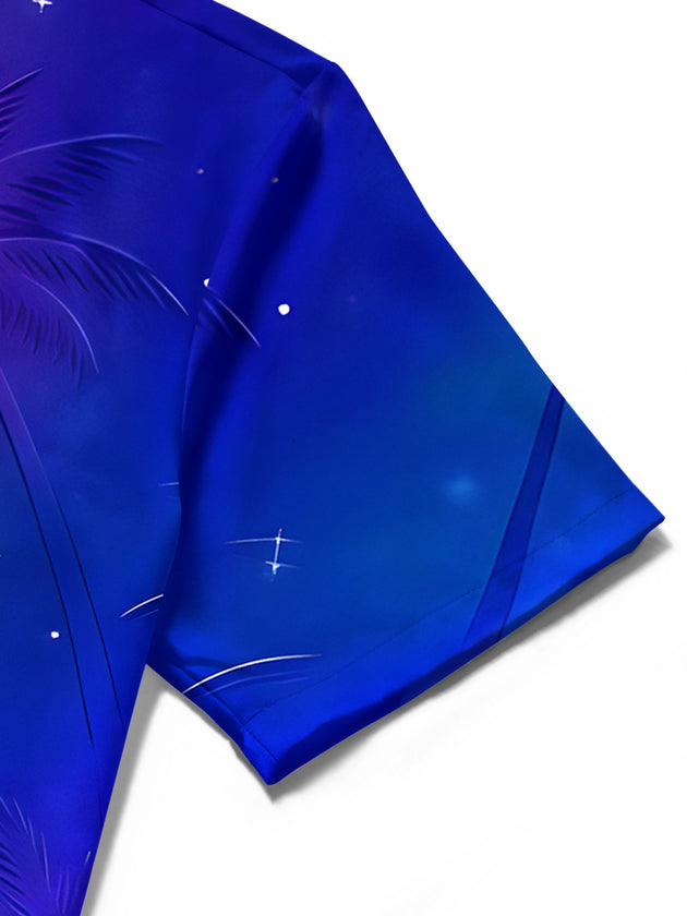 men's Hawaiian shirt close-up short sleeve