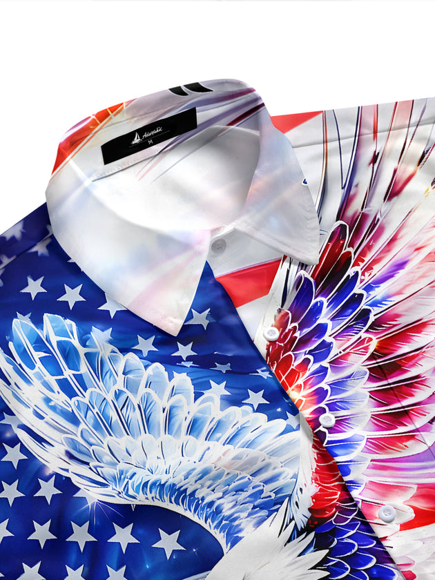 men's American eagle shirt side view