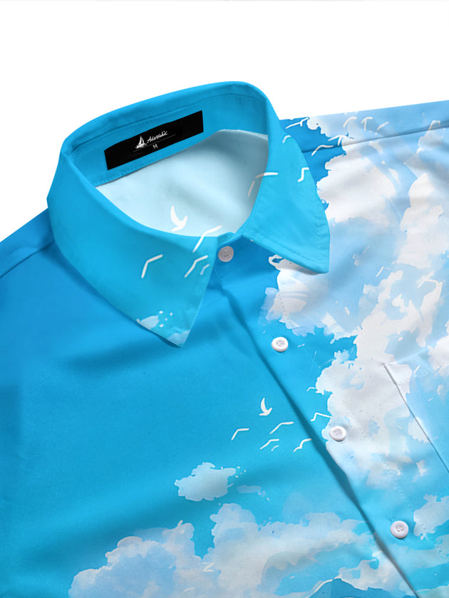 men's tropical shirt side view