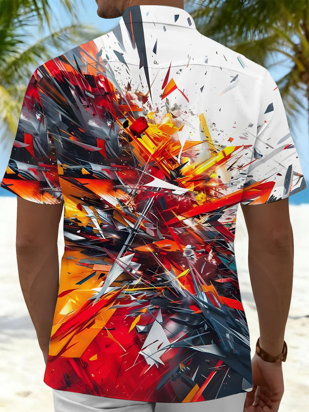men's tye dye shirt back view