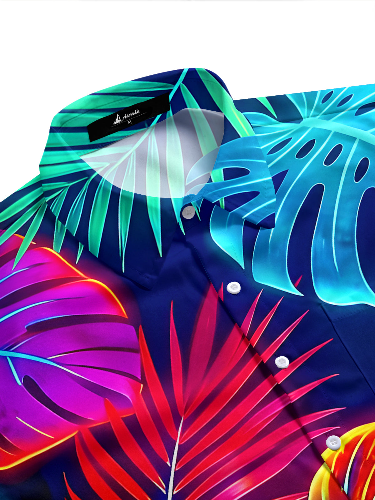 men's tropical shirt side view