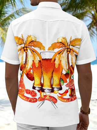 men's aloha shirt back view