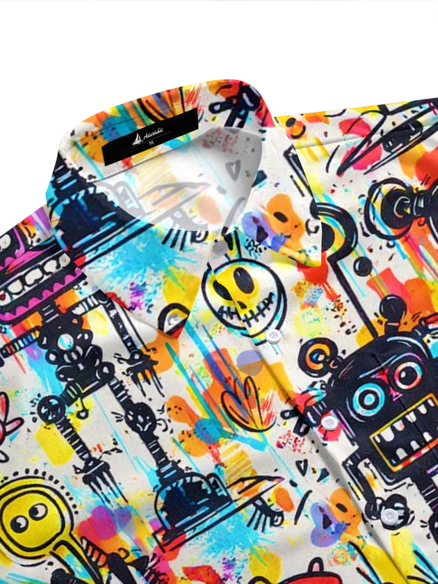 men's tropical shirt side view