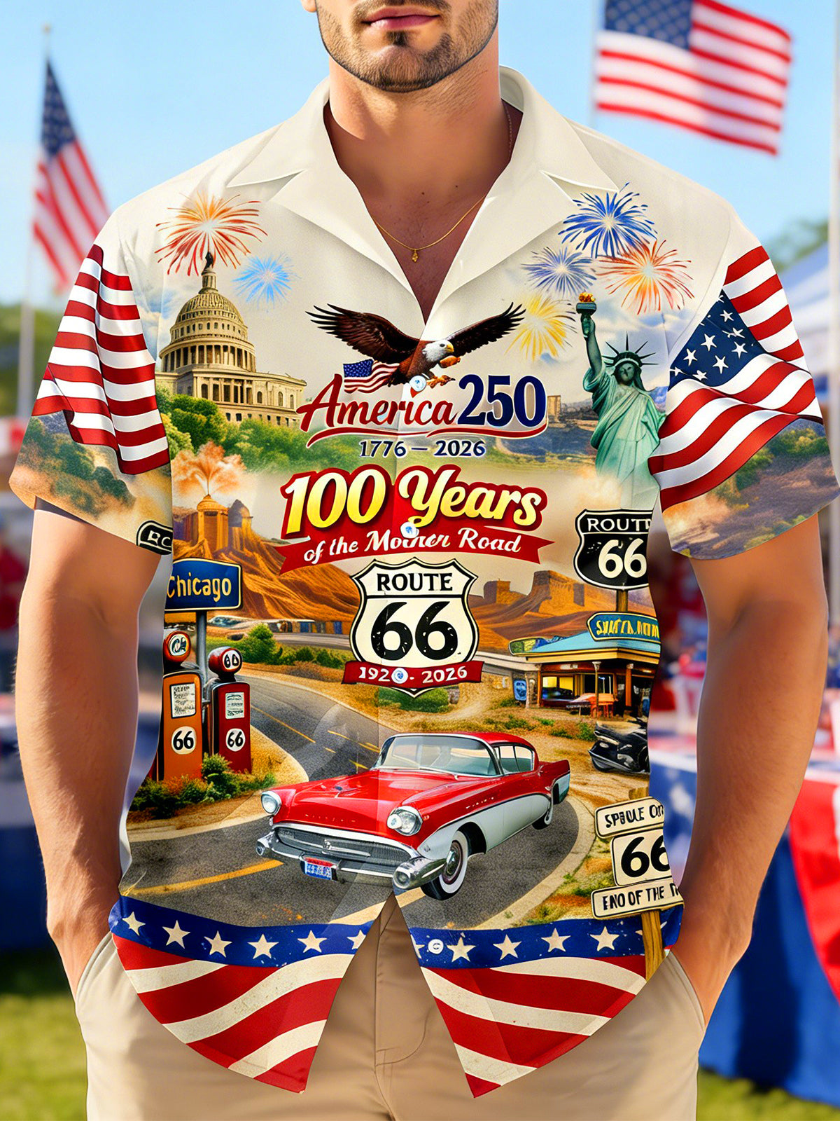 men's shirt front view