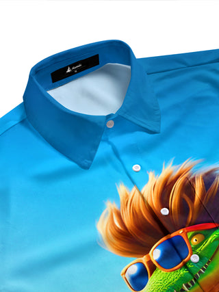 men's tropical shirt side view