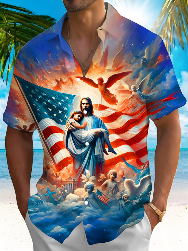 men's shirt front view Independence Day