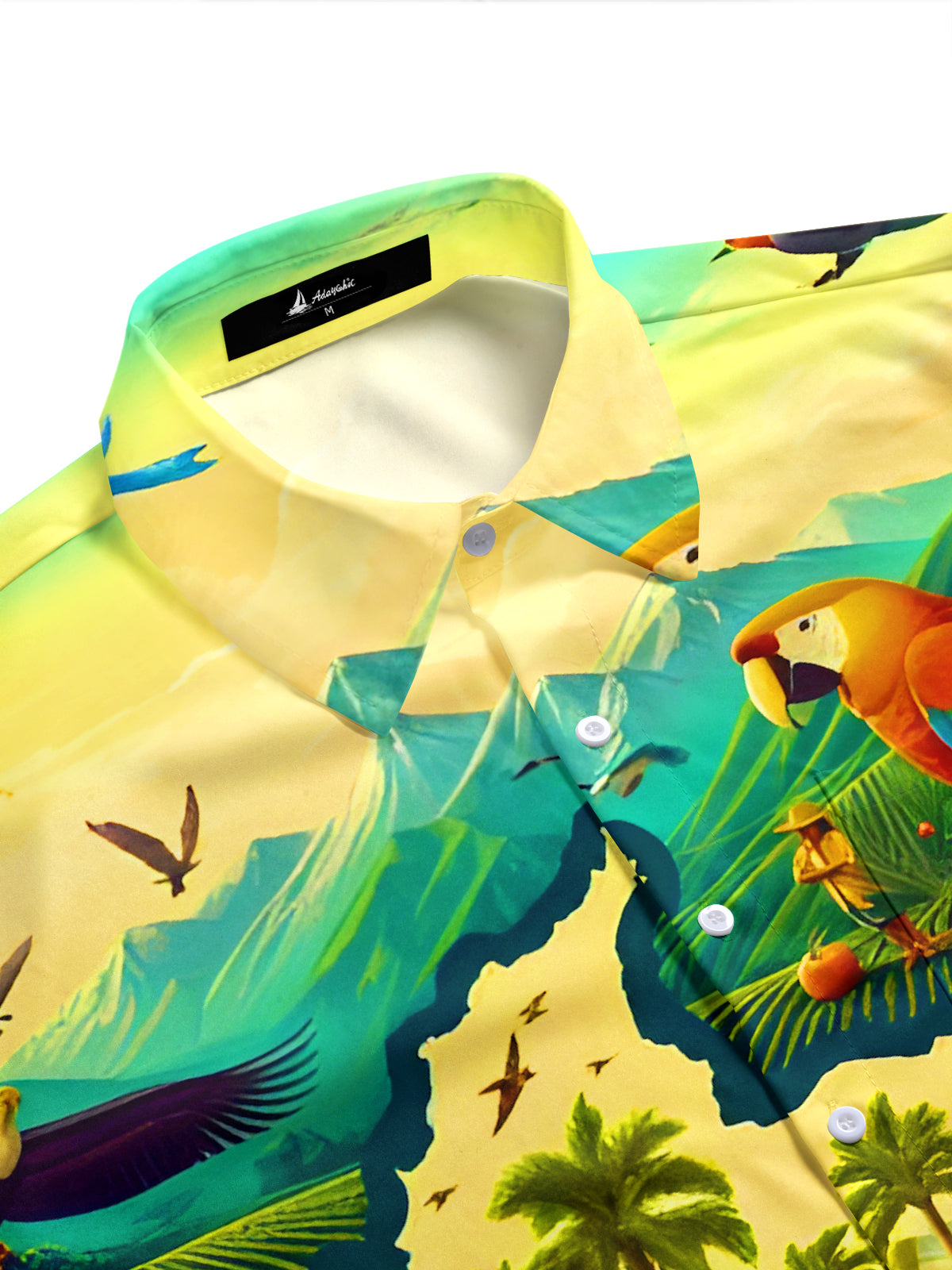 men's tropical shirt side view