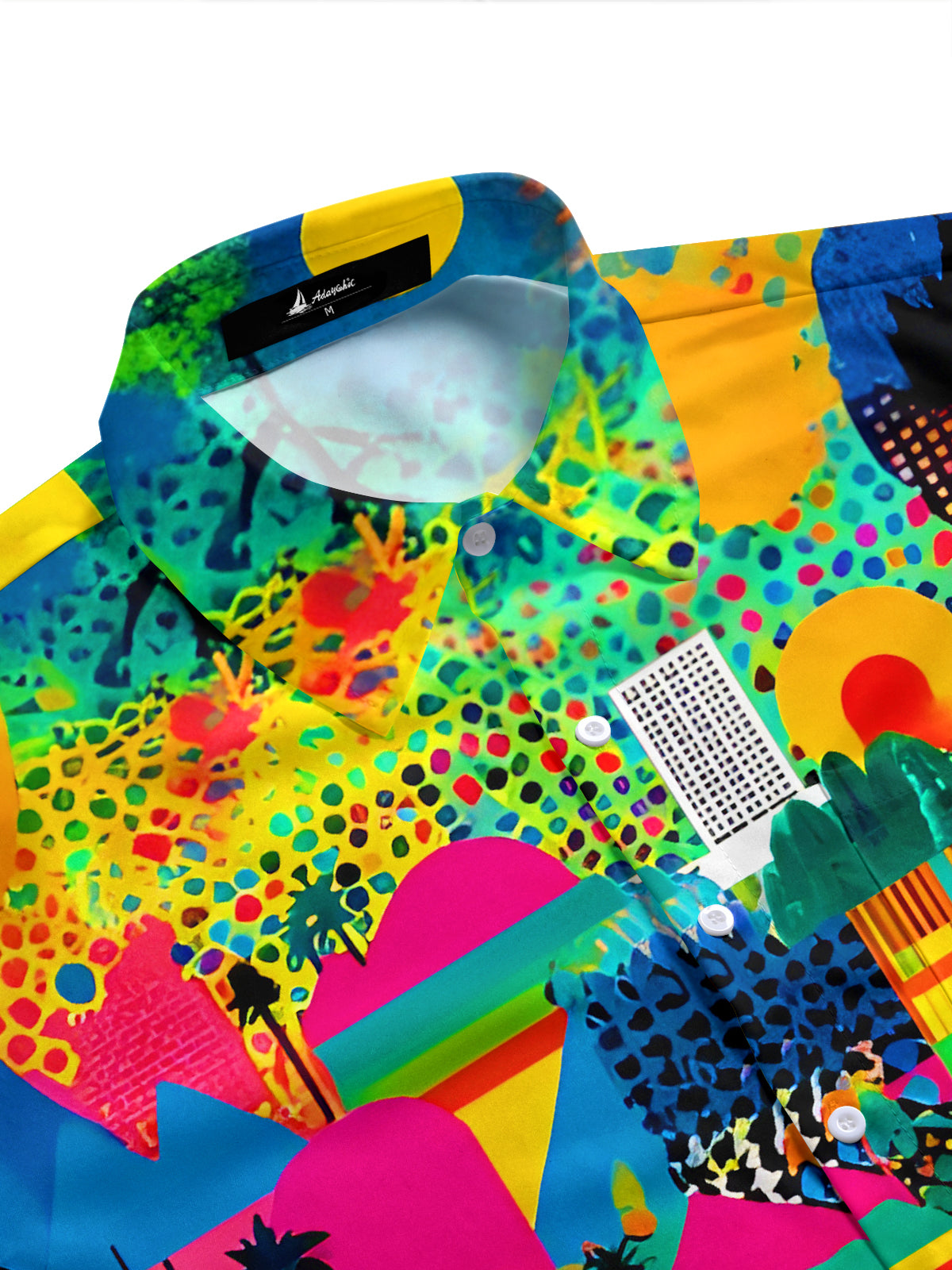 men's tropical shirt side view