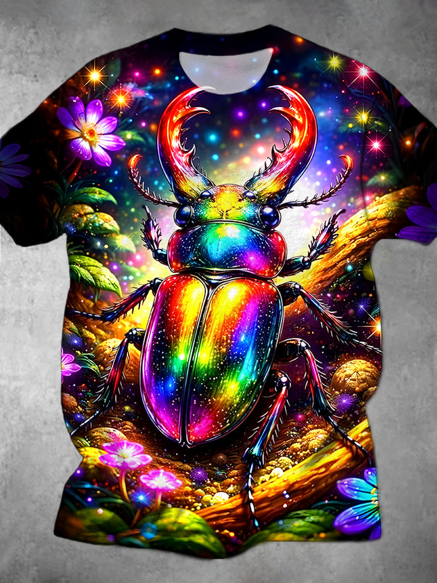 men's floral graphic t-shirt front view