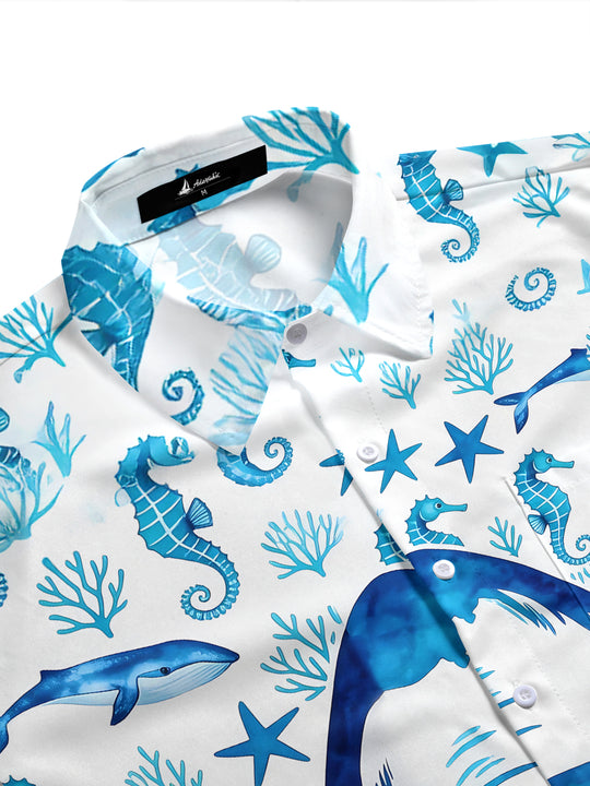 men's tropical shirt side view