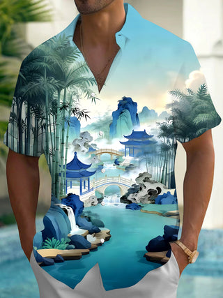 men's shirt front view