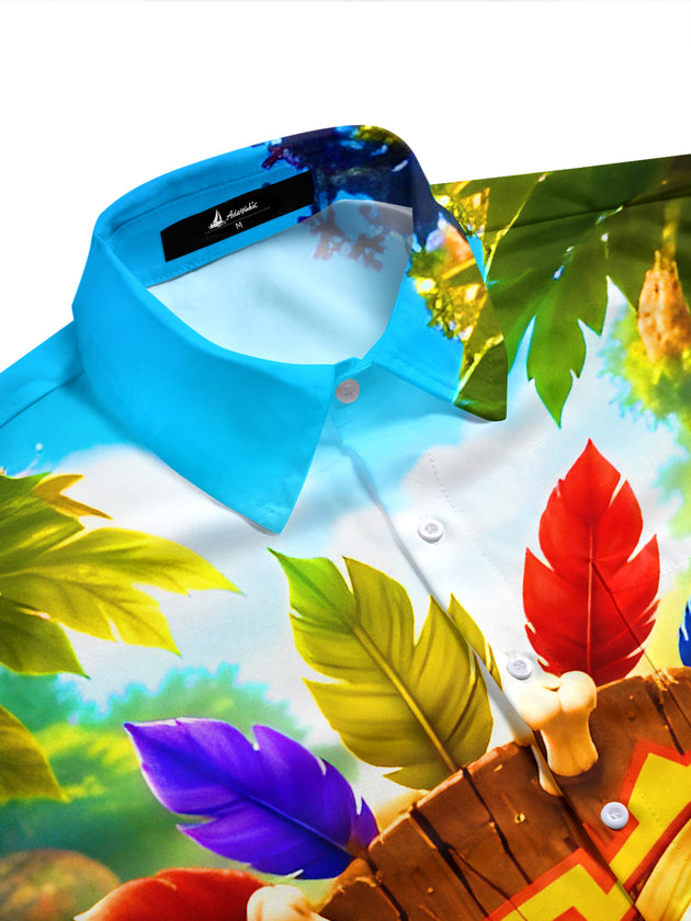 men's tropical shirt side view
