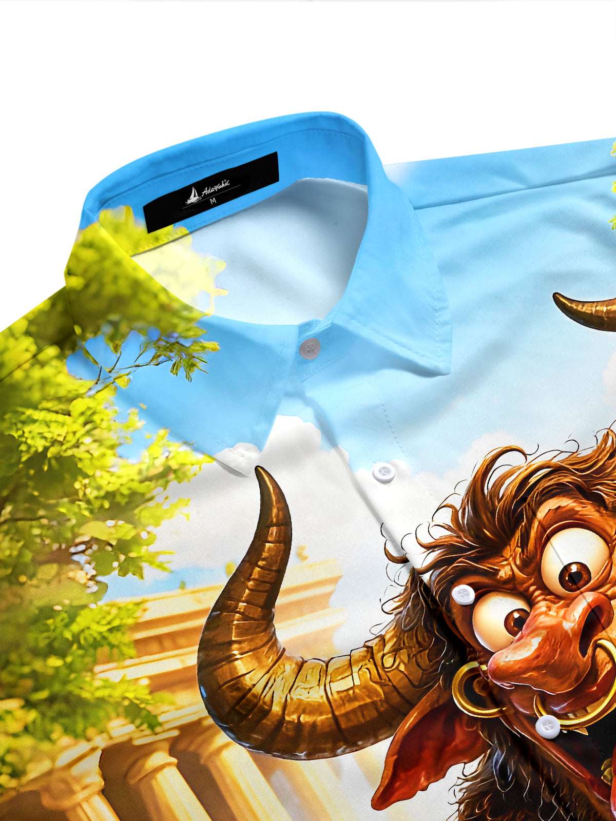 men's fun graphic shirt side view