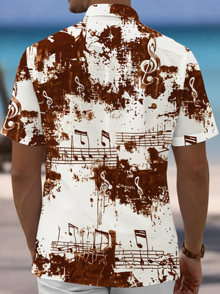 men's band shirt back view