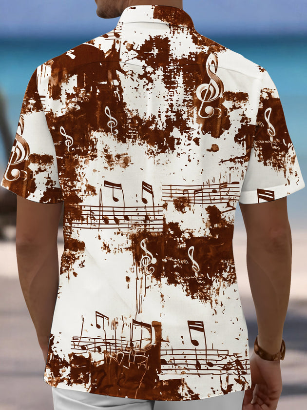 men's band shirt back view