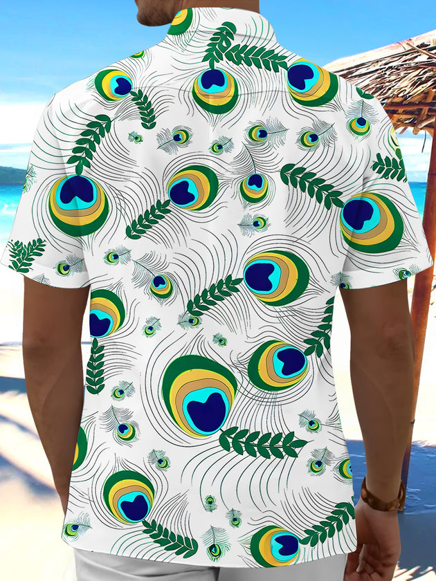 men's aloha shirt back view