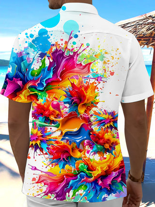 men's tye dye shirt back view