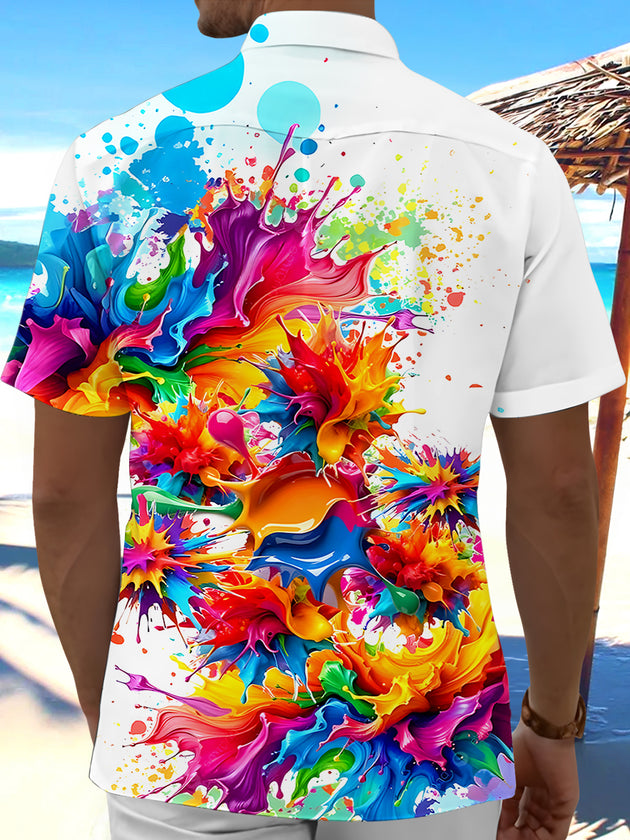 men's tye dye shirt back view