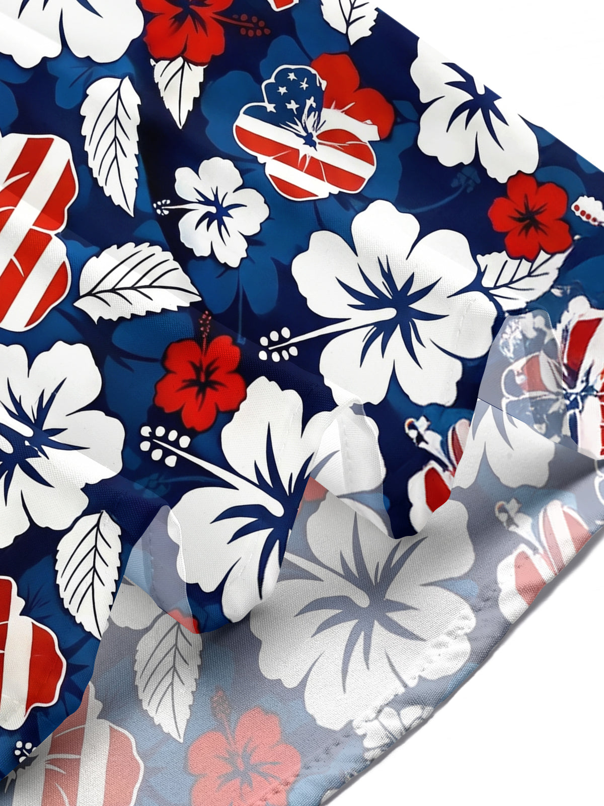 men's floral shirt Independence Day