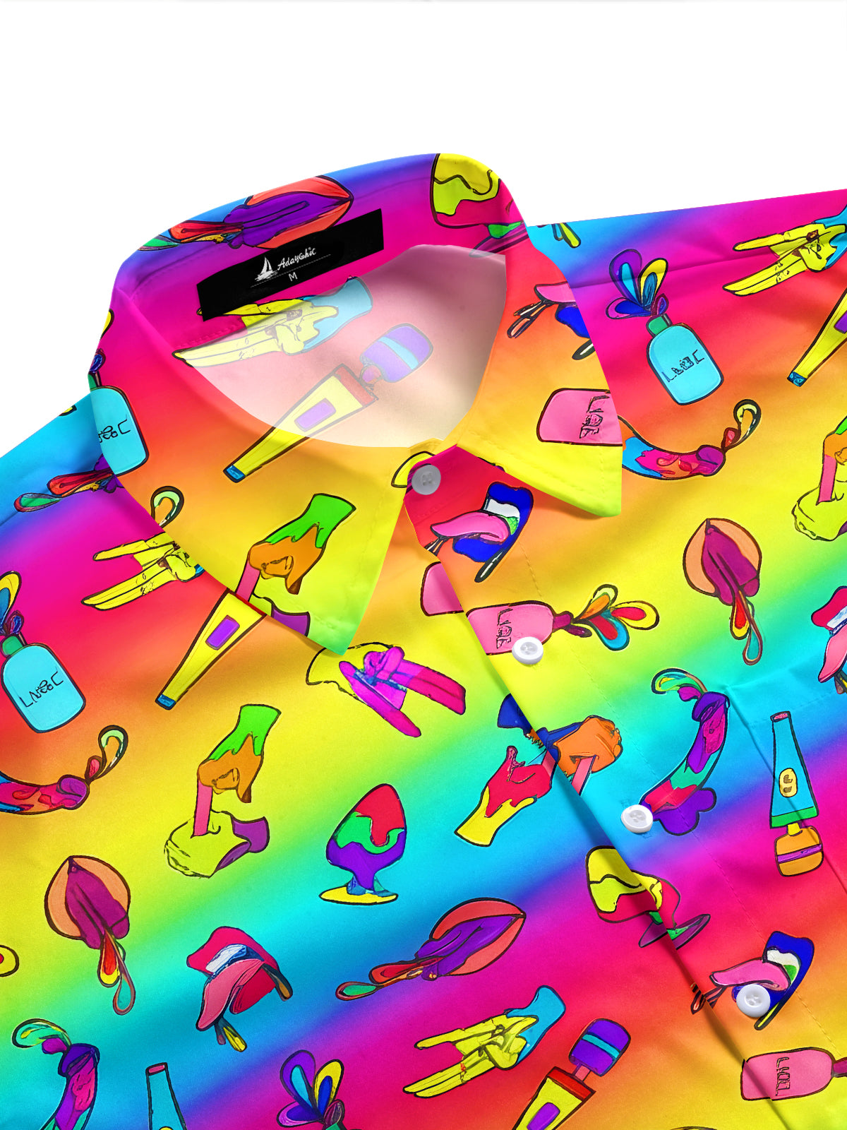 men's tropical shirt side view