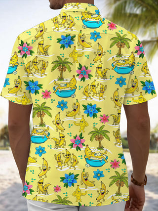 men's aloha shirt back view