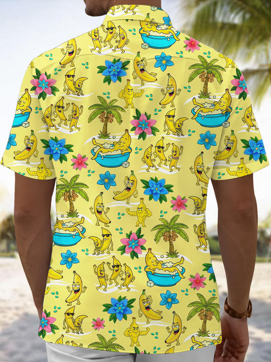 men's aloha shirt back view