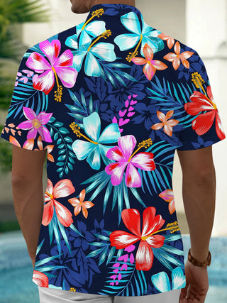 men's aloha shirt back view