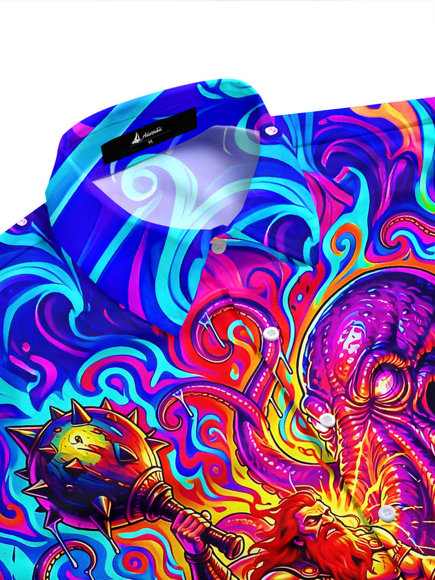 men's tropical shirt side view