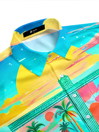 men's tropical shirt side view