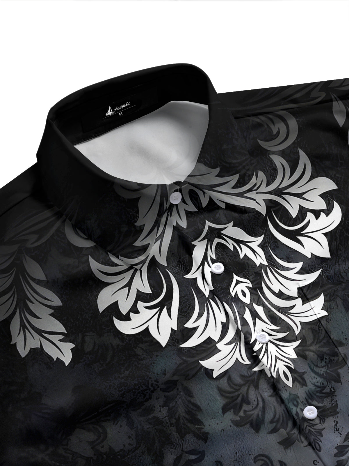 men's botanical shirt side view