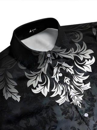 men's botanical shirt side view