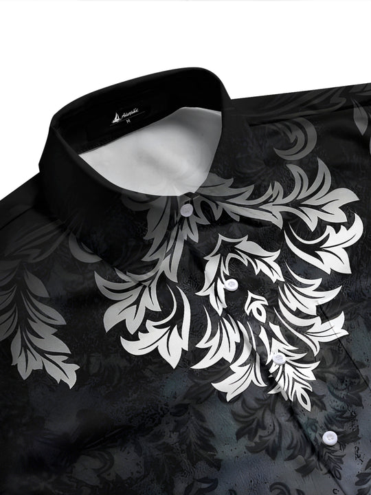 men's botanical shirt side view