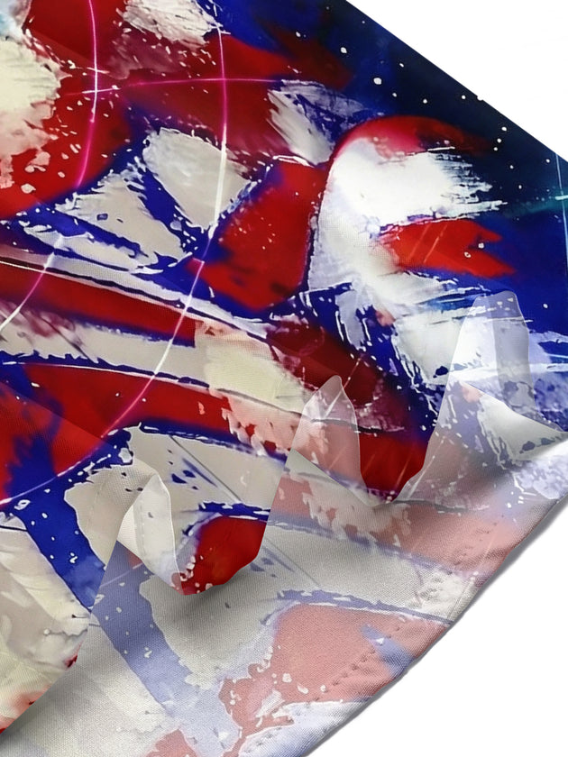 men's American flag print shirt Independence Day