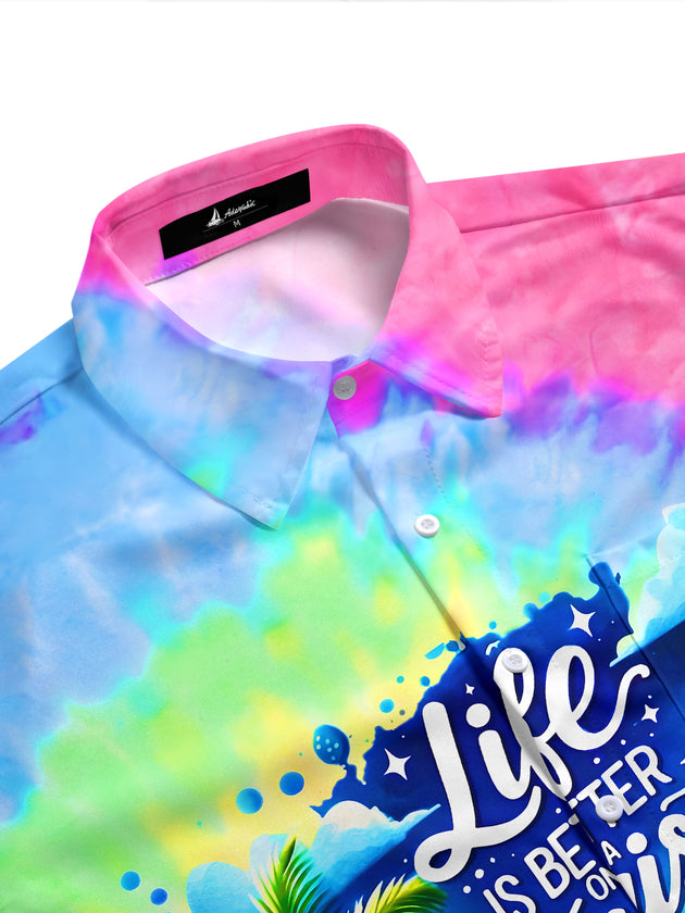 men's tropical shirt side view