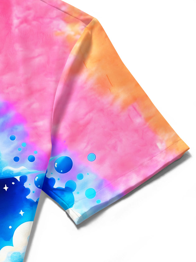 men's Hawaiian shirt close-up short sleeve