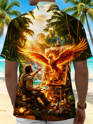 men's pocket shirt back view