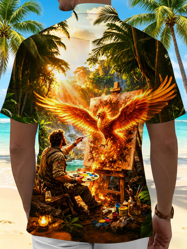 men's pocket shirt back view