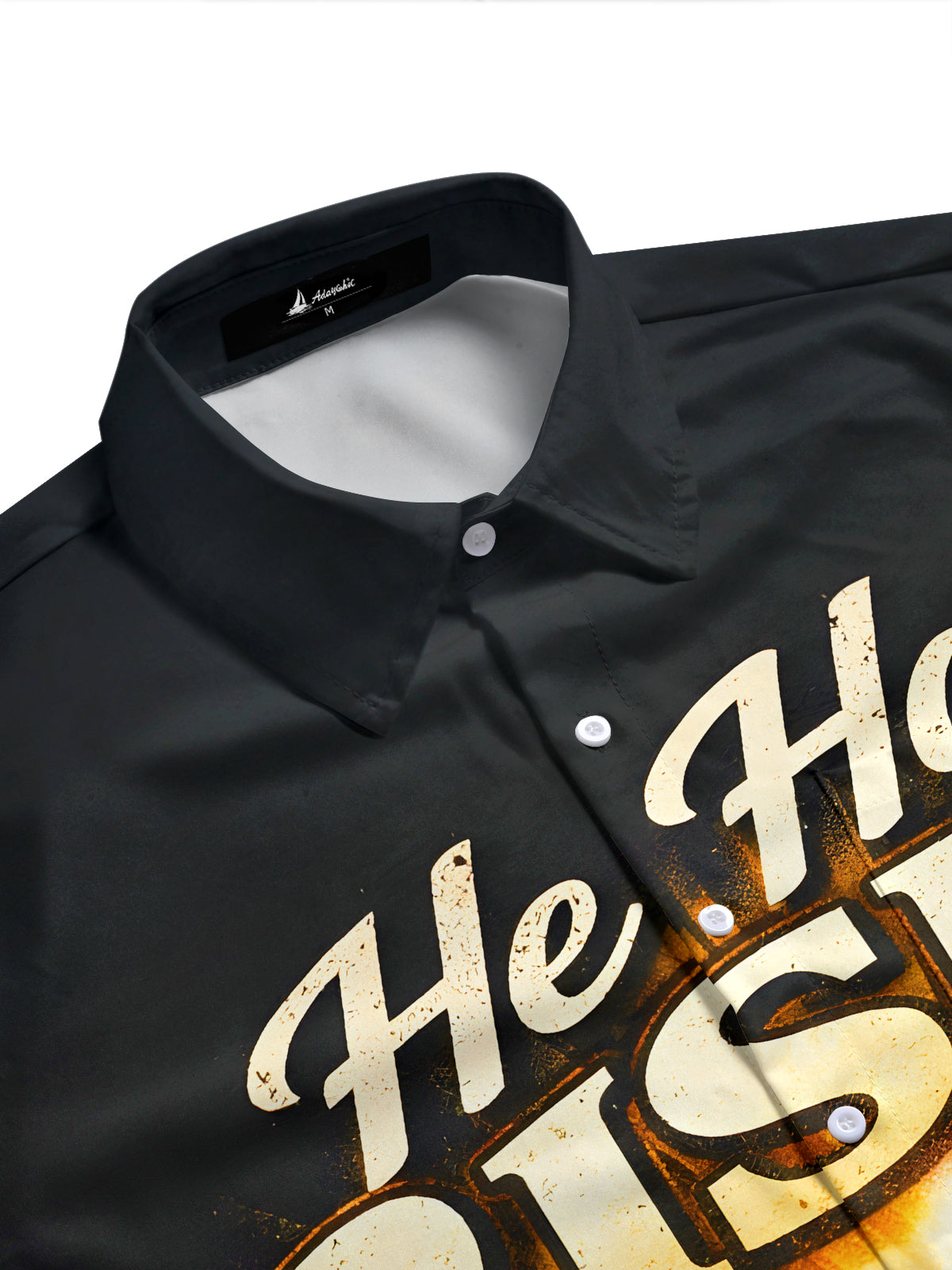 men's short sleeve shirt side view