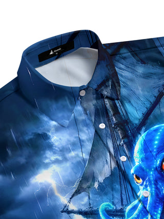 men's tropical shirt side view