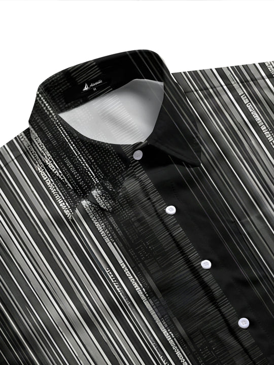men's short sleeve shirt side view