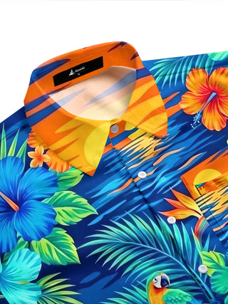 men's tropical shirt side view