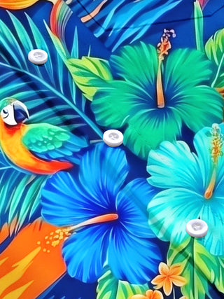 men's Hawaiian short sleeve flat lay shirt