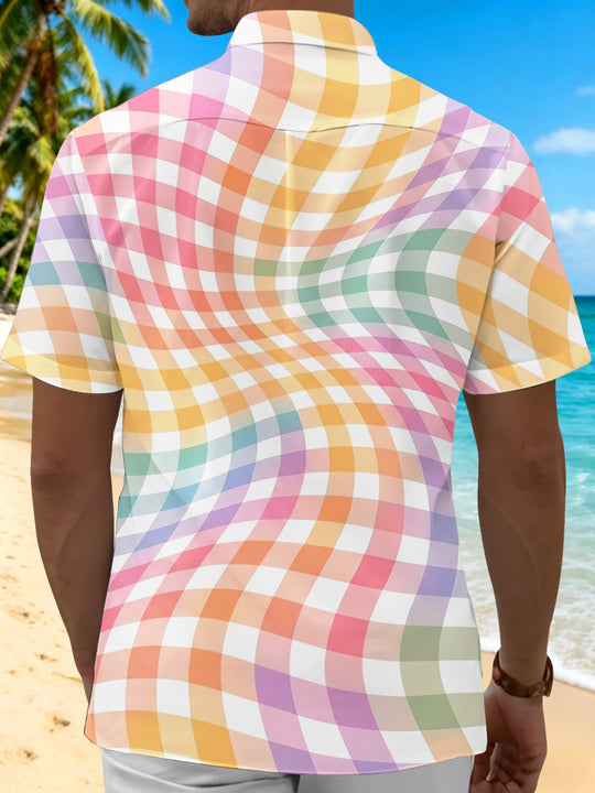 men's pocket shirt back view
