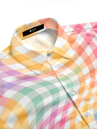 men's short sleeve shirt side view