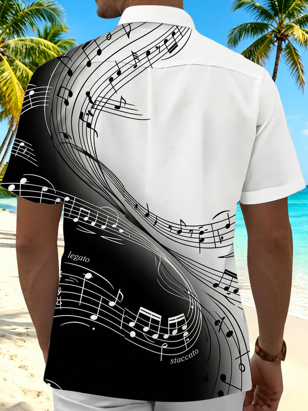 men's band shirt back view
