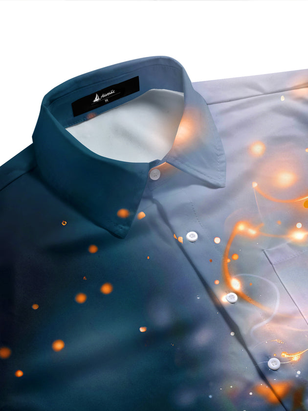 men's short sleeve shirt side view