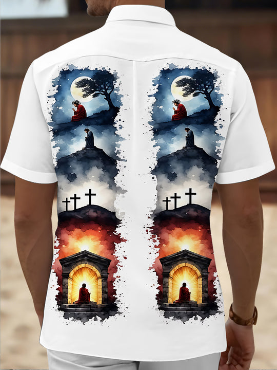 men's pocket shirt back view