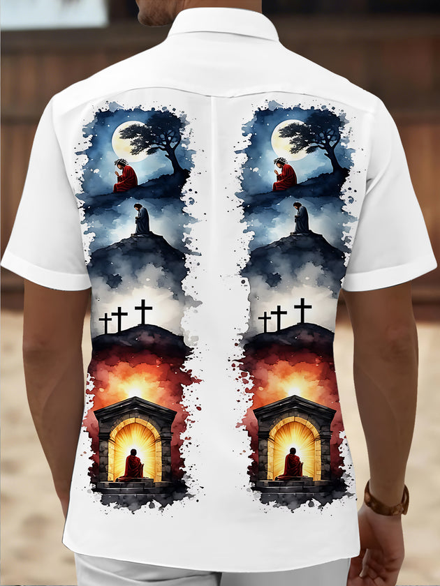 men's pocket shirt back view