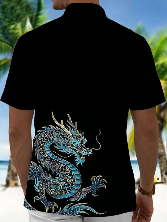 Dragon Men's Pocket Short Sleeve Shirts