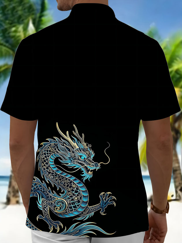 Dragon Men's Pocket Short Sleeve Shirts